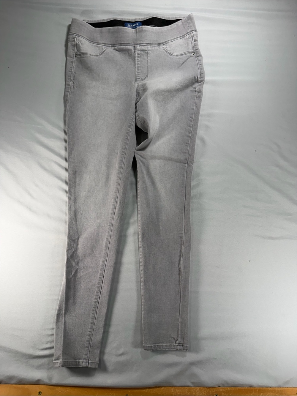 Old Navy Rockstar Pull-On Jeggings Size 8 Regular Gray Super Skinny Jeans #1060